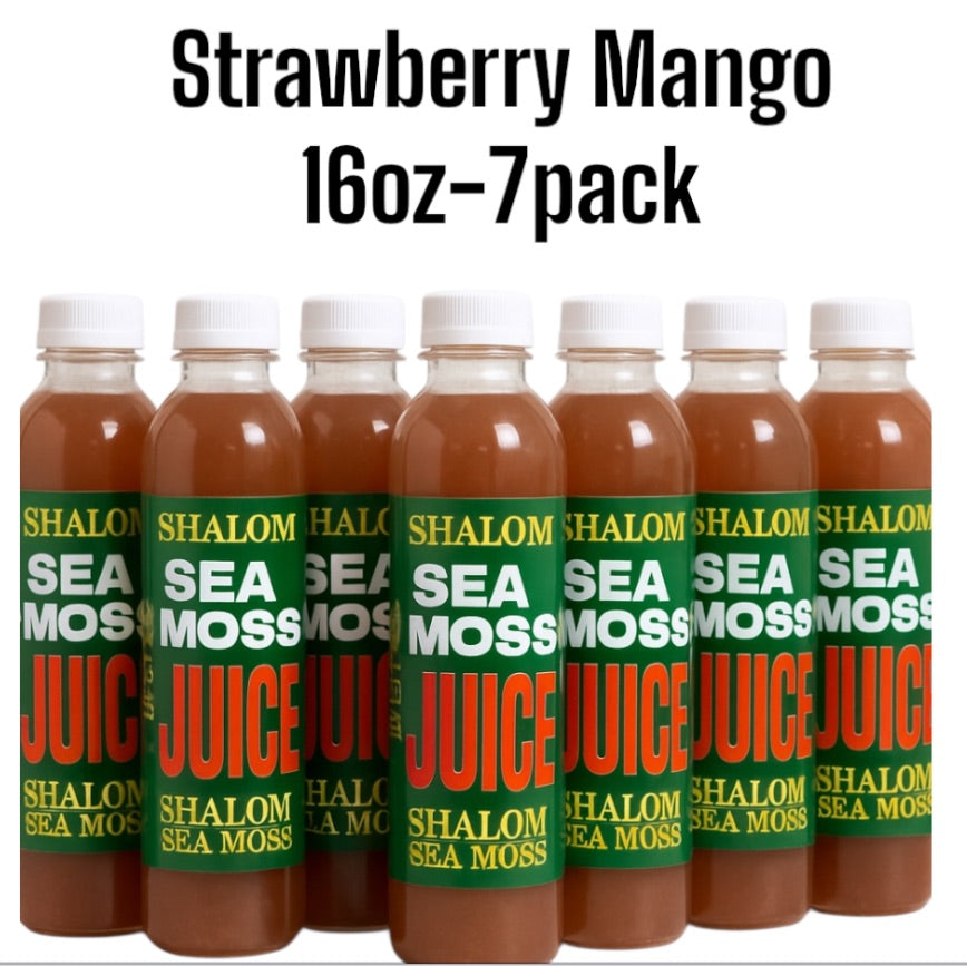 Juice Strawberry/Mango Sea Moss 16oz) (7Pk)