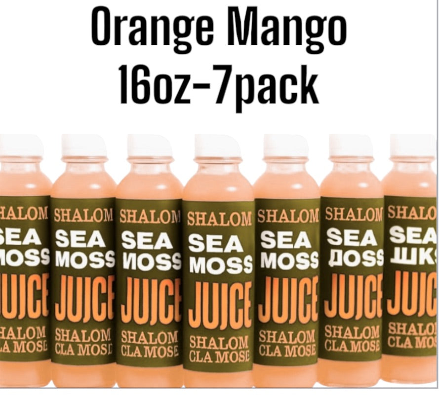 Juice Mango/Orange Sea Moss (16oz) (7Pk)