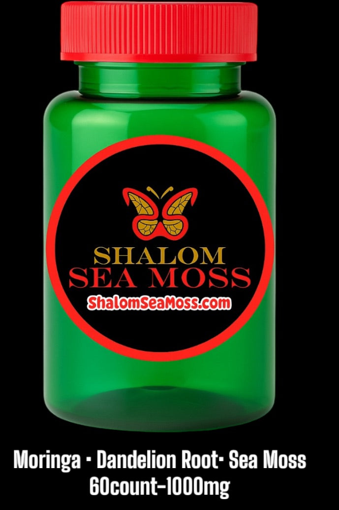 1 Pack of Shalom Sea Moss: Moringa, Dandelion, Sea Moss (may help with Diabetes)