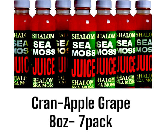 Juice: Cran/Apple Grape Sea moss (8oz) (7pk)