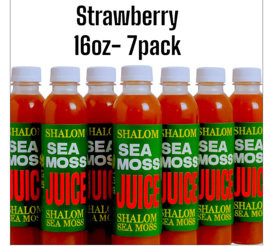 Juice Strawberry/Limeade Sea Moss (16oz) (7Pk)
