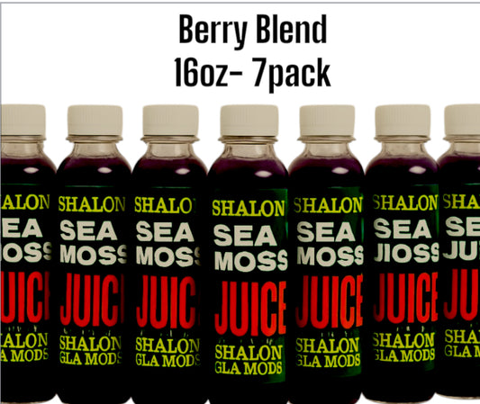 Juice Berry Blend Sea Moss  (16oz) (7Pk)