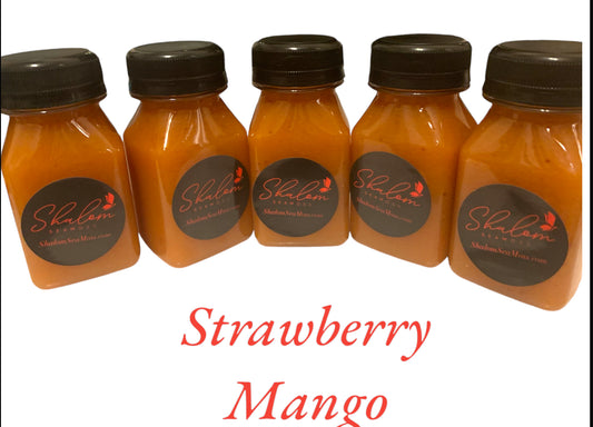 Juice: Strawberry/Mango Sea moss (4oz) (5pk)